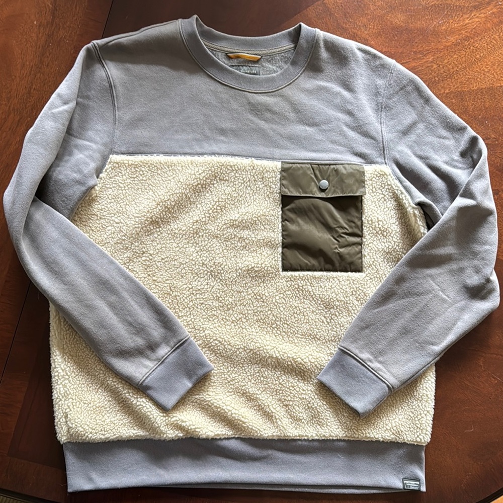 NWOT LL Bean Signature Sherpa pullover